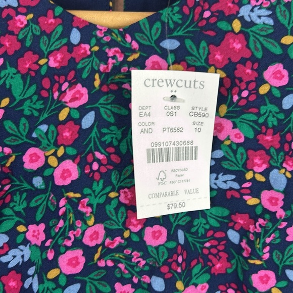 New nwt J. Crew Crewcuts floral long sleeve dress - Picture 6 of 9